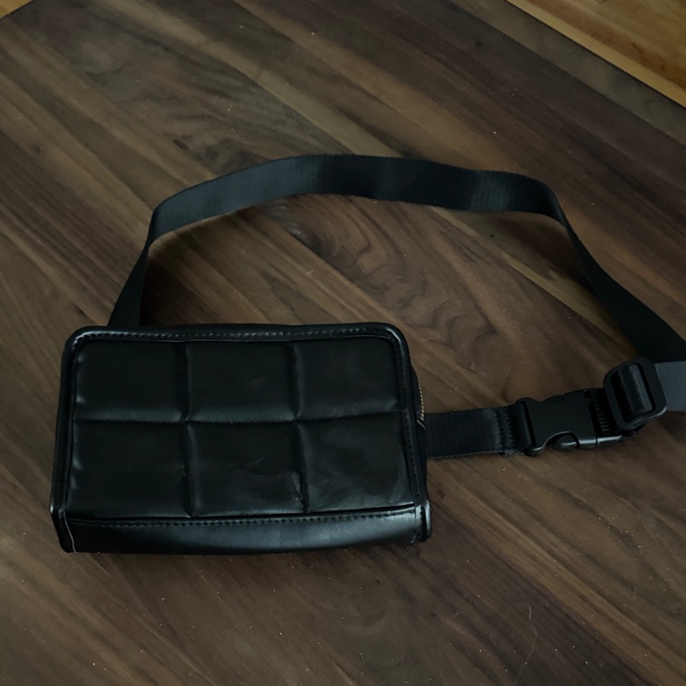 Stylish Black Belt Bag
